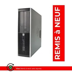 Hp UNITE CENTRALE 6300 Pro-CORE INTEL i3- RAM 4Go -500Go HDD -Remis à neuf