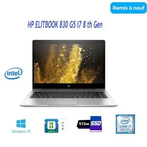 Hp ELITBOOK 830 G5 I7 8 th Gen 512 SSD 16 GO RAM