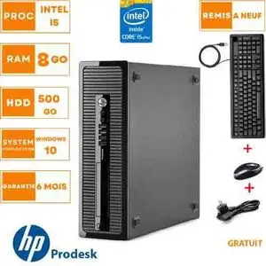 Hp PC BUREAU ProDesk 600-i5  16 Go- 1000 HDD - souris+clavier GRATUIT-GARANTIE DE SIX MOIS -REMIS A NEUF
