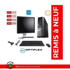 Hp PC BUREAU PRODESK 800 G1-Intel Core i5-16Go -1000 Go -REMIS A NEUF/