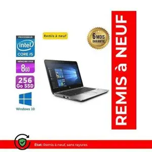 Hp Pc Portable Elitebook 820 G3 i5 6éme génération 8Go Ram 256Go SSD (Remis à neuf) - QWERTY