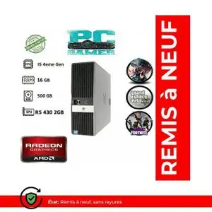 Hp PC Gamer RP5 Model 5810 - i5 4ème Gen - 16Go RAM - 500Go HDD - RADEON R5 430 2Go - Remis à Neuf