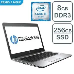 Hp PC portable i5 RAM 8Go 265Go SSD 6ème Gén -Remis a Neuf- - AZERTY
