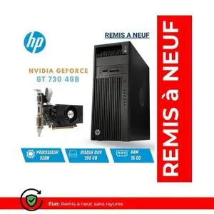 Hp Workstation Z440  Intel Xeon E5-1620 v3  16 Go RAM  256 Go SSD - Remis à neuf