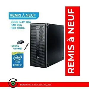 Hp PRODESK 600 G1 TW Core i5-4570 3.20Ghz - 8Go - 500Go CLE WIFI - Remis A Neuf