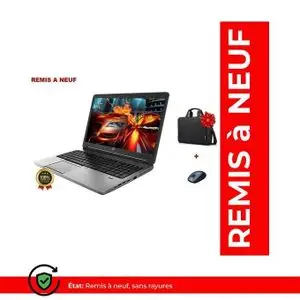 Hp PC Portable Probook 650 Core i3 G3- 7ème Génération- 256Gb SSD- 8GB RAM -Ecran 15.6"- GARANTIE 6 MOIS -remis a neuf - AZERTY