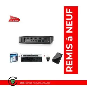 Hp EliteDesk 800 G2 Mini PC Core i5-6500T - 16Go DDR4 - 512Go SSD (Remis à Neuf)