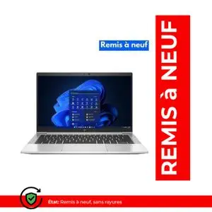 Hp EliteBook 830 G8 – Intel Core i7-1185G7 – 16Go RAM – 512Go SSD – Intel Iris Xe Graphics (Remis à neuf)