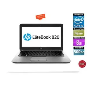 Hp PC Portable HP Elitebook 820 G1 Core i5 4th -12.5" RAM 8Go 500G HDD -Remis a Neuf