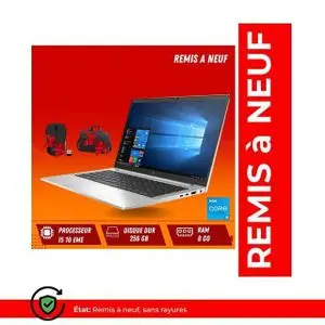 Hp EliteBook 830 G7 Intel® Core™ i5-10210U Écran tactile Full HD 8 Go DDR4-SDRAM 256 Go SSD Remis a Neuf