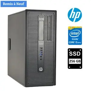 Hp ProDesk 600 G1 Tour i5-4590 3.3Ghz - 8Go Ram - 256Go SSD - Remis A Neuf