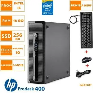 Hp PC BUREAU ProDesk 600-i5  16Go 256ssd souris+clavier GRATUIT-REMIS A NEUF