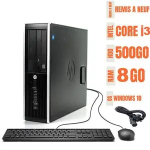 Hp PC BUREAU 8300 PRO-i3 -8Go 500 HDD- souris+clavier GRATUIT-REMIS A NEUF