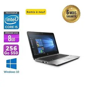 Hp EliteBook 820 G3 – 12.5” – Core i5 6ème Gén – 8GB RAM – 256GB SSD – QWERTY (Remis à neuf)