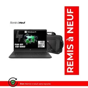Hp ProBook 250 G8 Core i3 10eme Génération - 4Go RAM - 128Go SSD - Ecran 15.6" (Remis à Neuf)