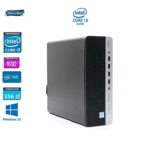 Hp Unité centrale i5 Ram 16Go -256Go SSD Wind 10 Pro - 6éme Gén - Remis à Neuf