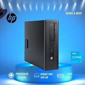 Hp Ordinateur de bureau 600 G2 i3 6e Gén 8 Go - 500 Go [REMIS A NEUF]