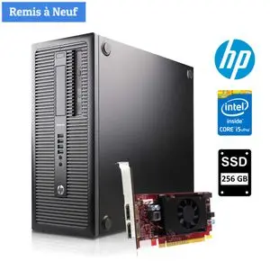 Hp ProDesk 600 G1 Tour i5-4590 - 8Go - 256Go - GT 720 1GB - Remis A Neuf
