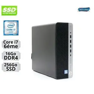Hp Unité centrale i7 Ram 16Go -256Go SSD 6éme Gén - Remis à Neuf