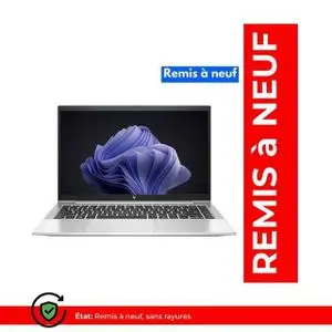 Hp liteBook 845 G8 – AMD Ryzen 5 PRO 5650U – 16Go RAM – 256Go SSD – AMD Radeon Graphics (Remis à neuf