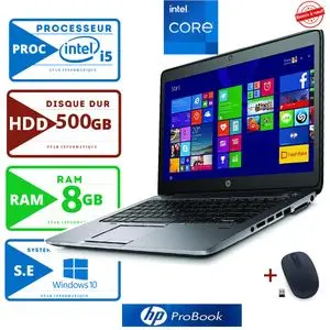 Hp 14" - Probook 640 - 8Go Ram  - 500 SSD - Windows - Silver