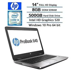 Hp ProBook 640 - G2 6éme Génération - Core i3 8 Go RAM DDR4 - 500 Go - Remis à Neuf