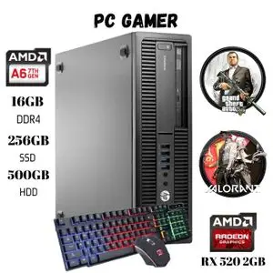 Hp PC Gamer - 16GB RAM - SSD 256GB + 500GB - Radeon RX 520 2GB - Gaming léger GTA V &amp; Fortnite