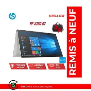 Hp EliteBook x360 1040 G7 Intel® Core™ i5-10210U Écran tactile 8 Go DDR4-SDRAM 256 Go SSD Remis a Neuf