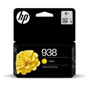 Hp 938 Cartouche Encre Authentique Jaune (4S6X7PE)