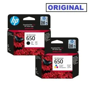 Hp Pack Cartouche 650 Noir + 650 Tri-couleurs - original