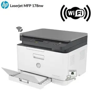 Hp Imprimante couleur MFP 178nw laser 3-en-1 A4 (USB 2.0/Fast Ethernet/Wi-Fi)