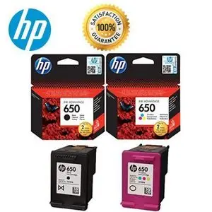 Hp Cartouche 650 Noir + 650 Tri-couleurs