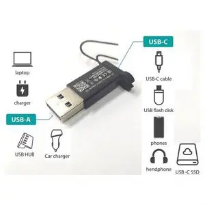 Hp Adaptateur mini Convertisseur USB-A vers USB Type C
