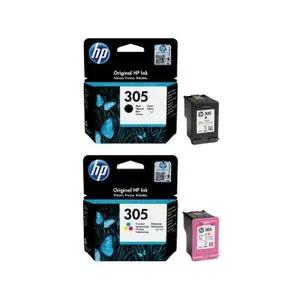 Hp Pack cartouche d’origine 305 Noir + 305 Couleur