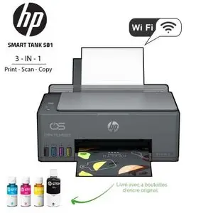 Hp Imprimante à Rèservoires Tout-en-un Smart Tank 581 - 22 PPM
