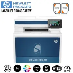 Hp Imprimante Multifonction Laser Couleur LaserJet Pro MFP 4303fdw (5HH67A)