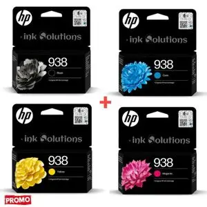 Hp Pack cartouches 938 Black/Cyan/Magenta/Yellow - Original