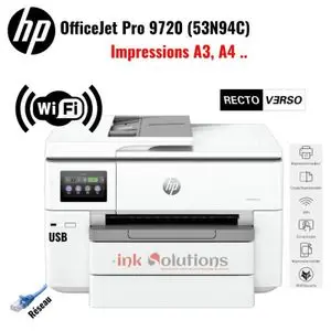 Hp Imprimante multifonction Jet d'encre OfficeJet Pro 9720 (53N94C)