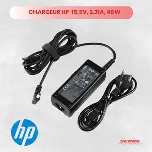 Hp chargeur pour ordinateur portable 19.5V, 2.31A, 45W
