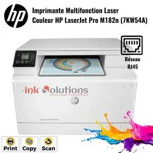 Hp Imprimante LaserJet Pro M182n Multifonction Laser Couleur (7KW54A)