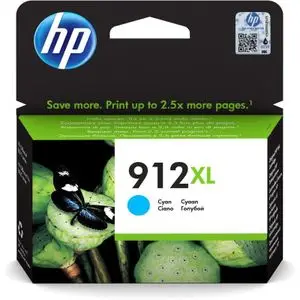 Hp Cartouche d'encre grande capacité d'origine 912XL Cyan (3YL81AE)