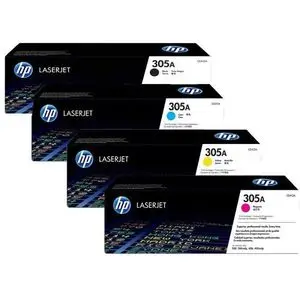 Hp Toner 305A pack black/Cyan/Magenta/Yellow CE410A / CE411A / CE412A / CE413A Toner LaserJet d'origine