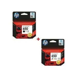 Hp Cartouches d'encre 650 Noir + 650 Couleur