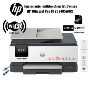 Hp Imprimante multifonction Jet d'encre OfficeJet Pro 8123 (405W0C) remplace 8023