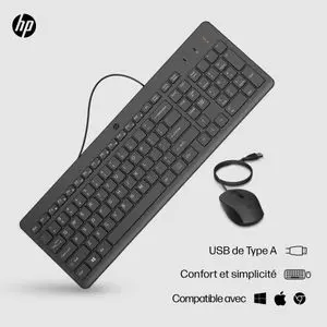 Hp Souris et clavier filaires 150 (240J7AA)