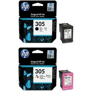 Hp Pack cartouche d'origine 305 Noir + 305 Couleur