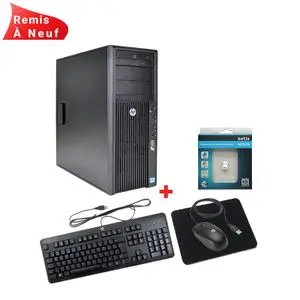 Hp Workstation Z420 intel Xeon E5-1620 (3.6 GHz), RAM 8 Go, HDD 500 Go, Quadro K600, Remis à Neuf