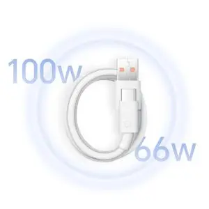 Huawei Cable HONOR Original USB C Charge  6A pour Chargeur 40 W,66W et 120 Watts