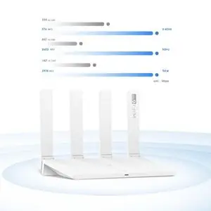 Huawei routeur points d'acces sans fil Wi-Fi6 AX3 double core 1.2GHz 3000 Mbps1 Gigabit, 4 Ports GE, WAN/LAN, Sécurité HomeSec™, pour Le Streaming et vidéo 8K, contrôle Parental