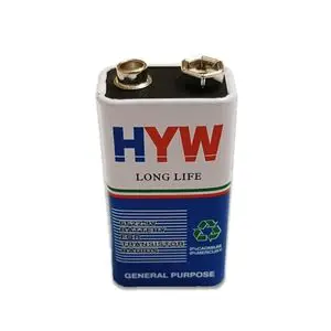 HYW Pile 6F22 9 Volts Usage Général Haute Fiabilité
